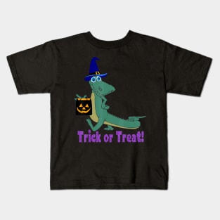 Cute Bayou Louisiana Alligator Halloween Gift Kids T-Shirt